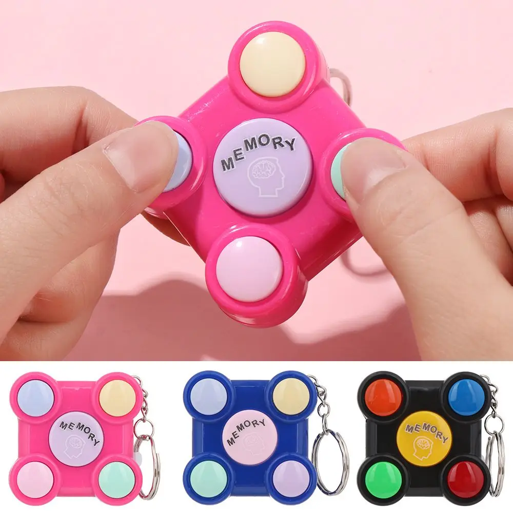 

New Interaction Souptoys Children Key Buckle Intelligence Trainer Memory Game Console Palm