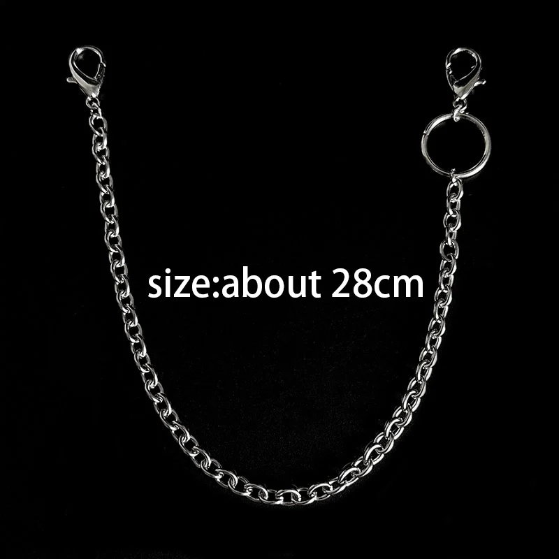 2PCS Punk Stainless Steel Chunky Chains Shoe Buckles Vintage Cute Transparent Bear Shoes Accessories Creative Jewelry Wholesale