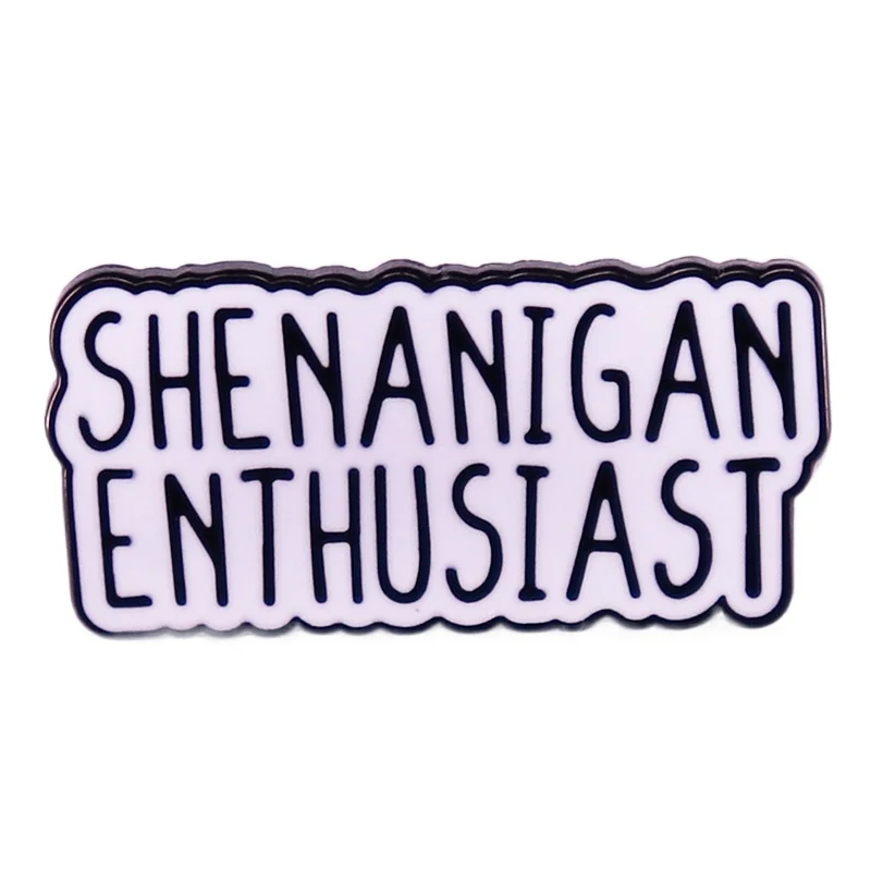 Жесткая эмалированная булавка для энтузиастов shenancur, металлический значок для вдохновения по мотивам аниме, брошь для ювелирных изделий, аксессуар