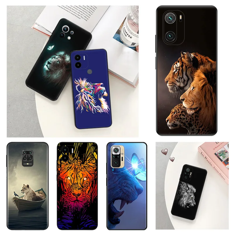 

Anti-Drop Soft Phone Case For Redmi A2 Plus A1 K60 Pro 10A 10C Note10 S Xiaomi Mi 10 5G 10T Lite Lion King Back Cover