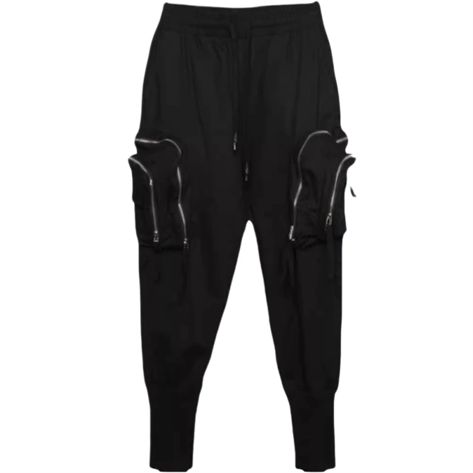 Мужские брюки-карго Y2K с карманом на молнии тактическая техническая одежда