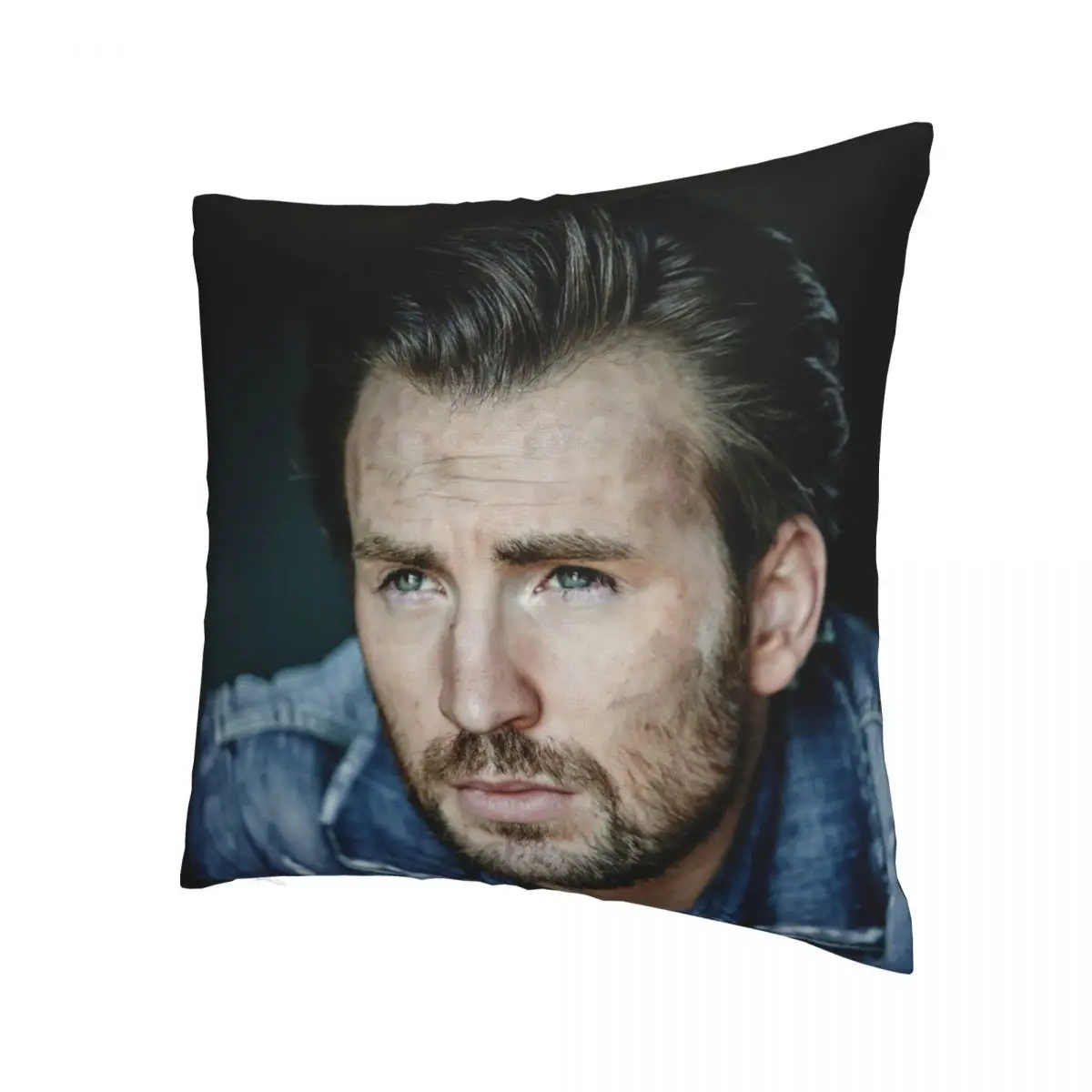 

Chris Evans Pillowcase Printed Fabric Cushion Cover Decor Actor Director Pillow Case Cover Home Dropshipping 18"