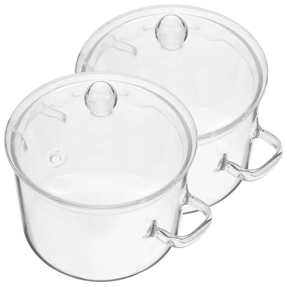 

Pot Cooking Soup Pots Bowl Stovetop Noodle Saucepan Stew Pan Cookware Pasta Kitchen Lid Clear Stove Boiling Cover Sauce Warmer