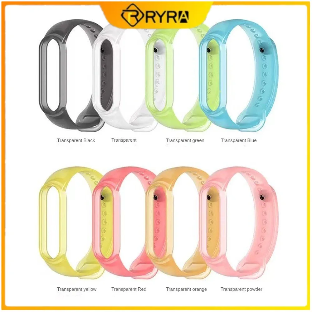 

2023 New Semitransparent Frosted Wristband Suitable For Xiaomi Bracelet 5/6/7 Dust And Scratch Resistant Intelligent Wristband