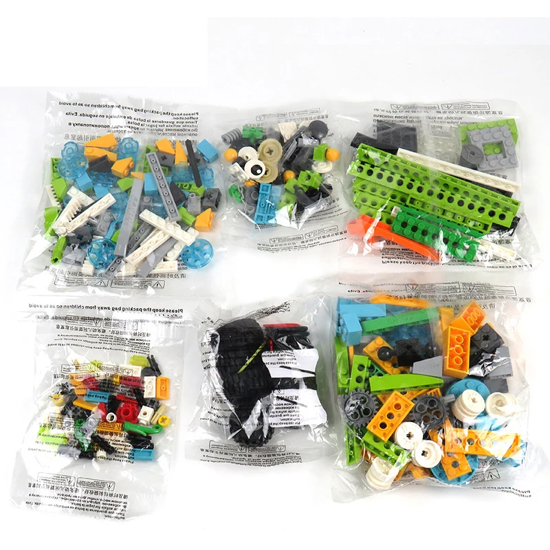 

276 Ps/set MOC Technci Vigas de Engrenagens Do Eixo e Conectores de Blocos de Construo Tijolos Peas Kit para 45300 WeDo 2.0