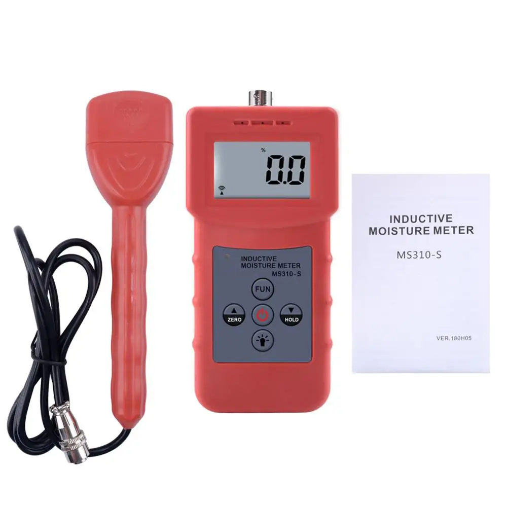 

MS310-S Portable Wood Timber Paper Bamboo Concrete Textile Digital Inductive Moisture Tester