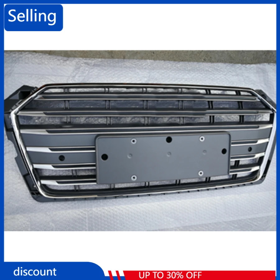 

Gray Car Front Bumper Grille Grill for Audi A5/S5/B9 2017 2018 2019 Racing Grills car accessories fast ship