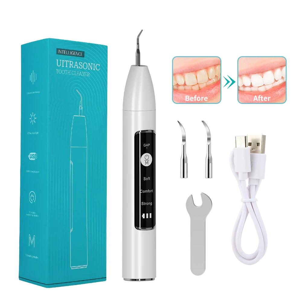 

Ultrasonic USB Electric Oral Dental Scaler Teething Teeth Whitening Oral Calculus Tartar Plaque Stains Remover Tooth Cleaner