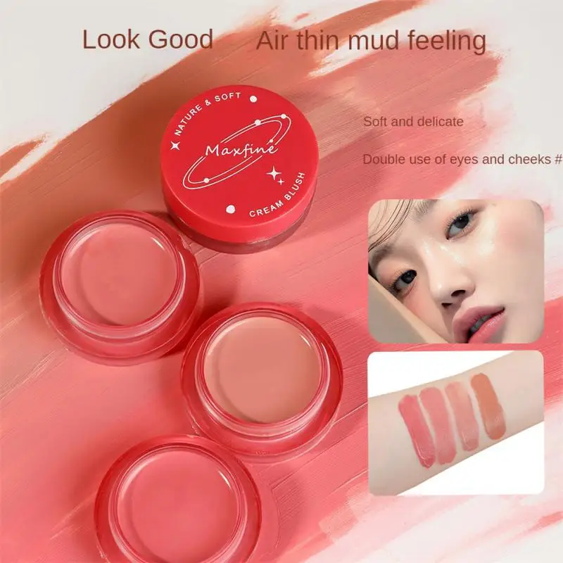 

Maxfine1 шт. Румяна грязь бархатный матовый фотопигмент стойкая красота натуральный красный крем ТИНТ Оранжевый Персик Румяна Косметика