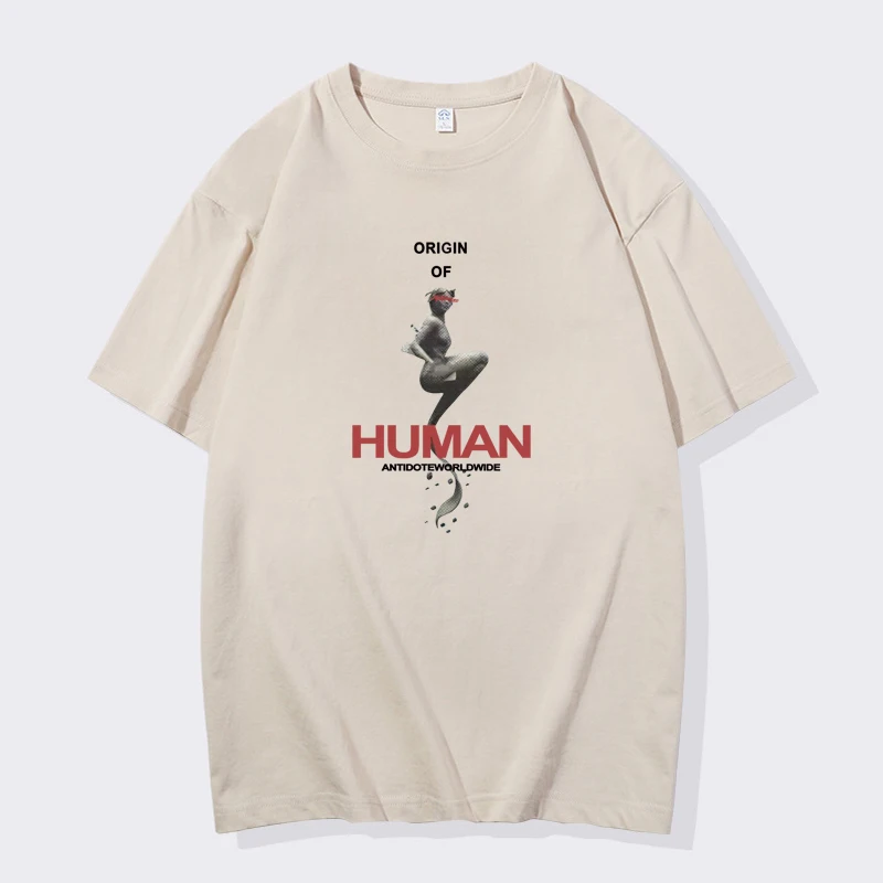 

Hot Sale Luxury Brand T Shirt Summer Cotton Men T-Shirt High Quality Letters Mermaid Print Fashion Women Tee Vintage Tops