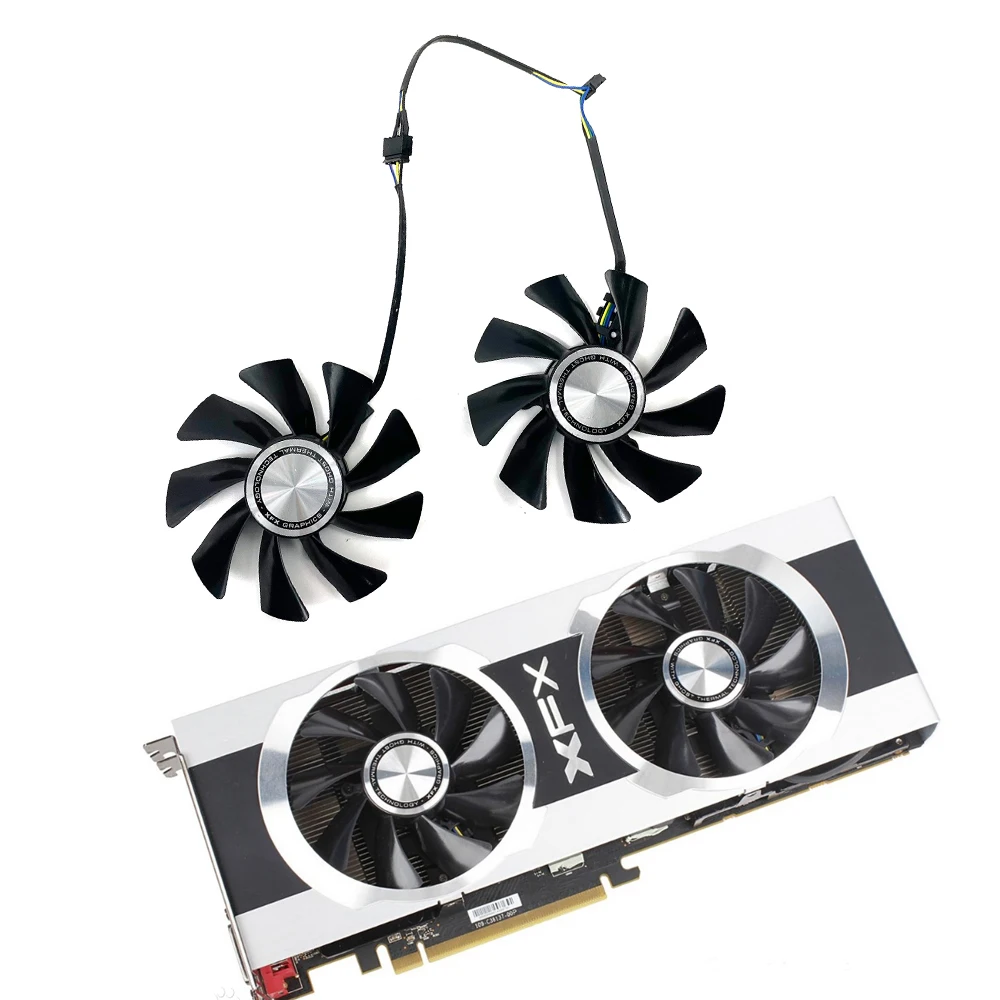 

Вентилятор для видеокарты 85 мм FD9015U12S для XFX Sapphire FX-797A/G HD 7950 7970 HD7950 HD7970, сменный охлаждающий вентилятор для видеокарты