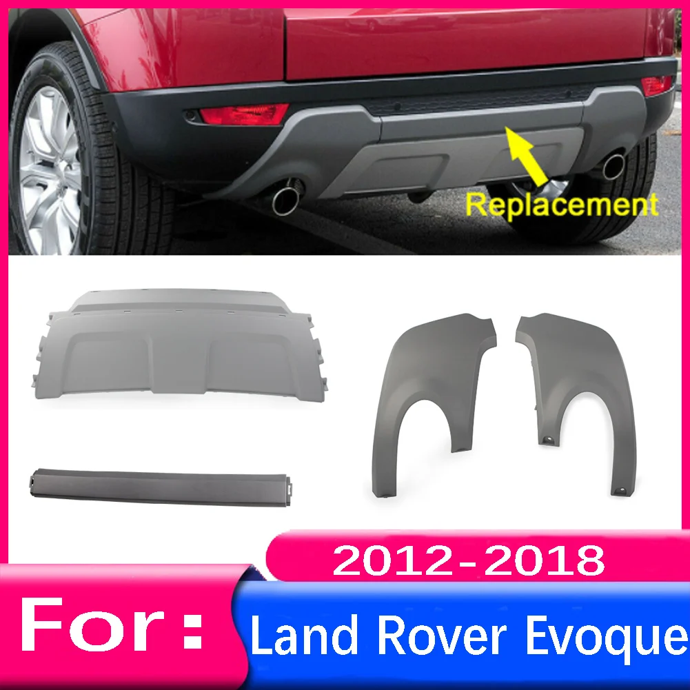 

Накладка на задний бампер, защитная вставка, накладка на выхлопную трубу для Land Rover Range Rover Evoque 2012 2013 2014 2015 2016-2018