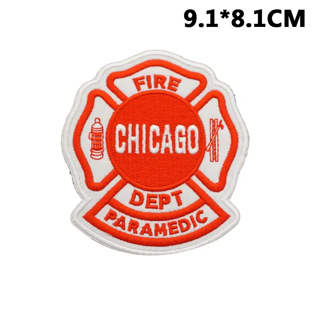 Пожарные борьбы пожарная служба тактические нашивки с вышивкой для рюкзаков и