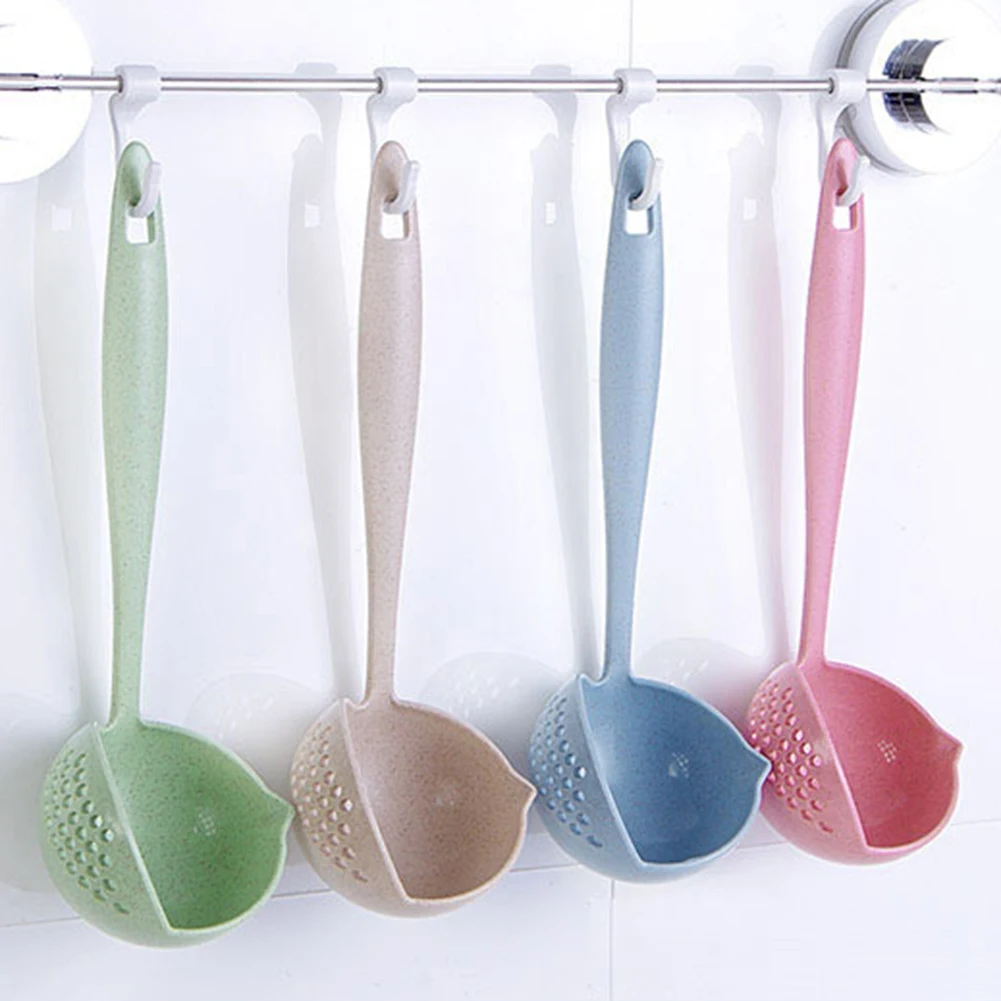 

Filter For Kitchen Item Gadgets Ladles Skimmer Spoon Strainer Kitchen Scoop Kitchen Novel Accessories Soup Fat Oil Separator
