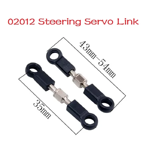 Сервоприводы рулевого управления JCRCTOY 2 шт., черный, пластик+металл, для HSP 94101 94102 94103 94122 94123