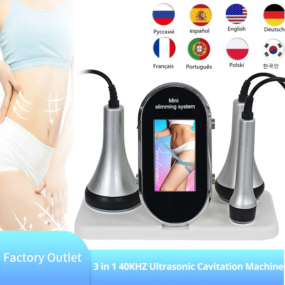 Ultrasonic Cavitation Machine 40Khz RF Cellulite Massager Facial Lifting Fat Reducer Body Slimming Beauty skin Tighten Skin Care