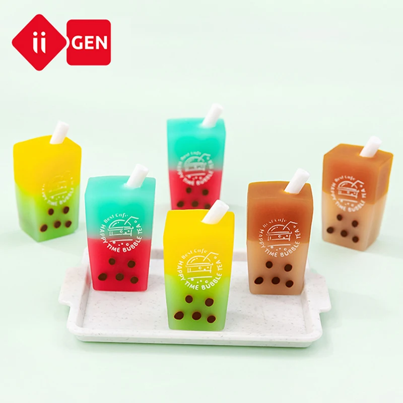 

Милый резиновый ластик в форме чашки молочного чая, прямоугольный ластик, забавные мультяшные школьные принадлежности для учеников, подарок на день рождения