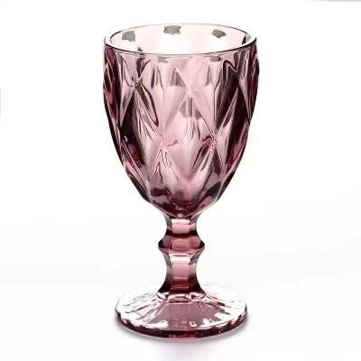 Европейский Креативный винный бокал для воды, прозрачные винтажные рельефные бокал для красного вина, ретро бокалы с рельефным тиснением для сока, шампанского
