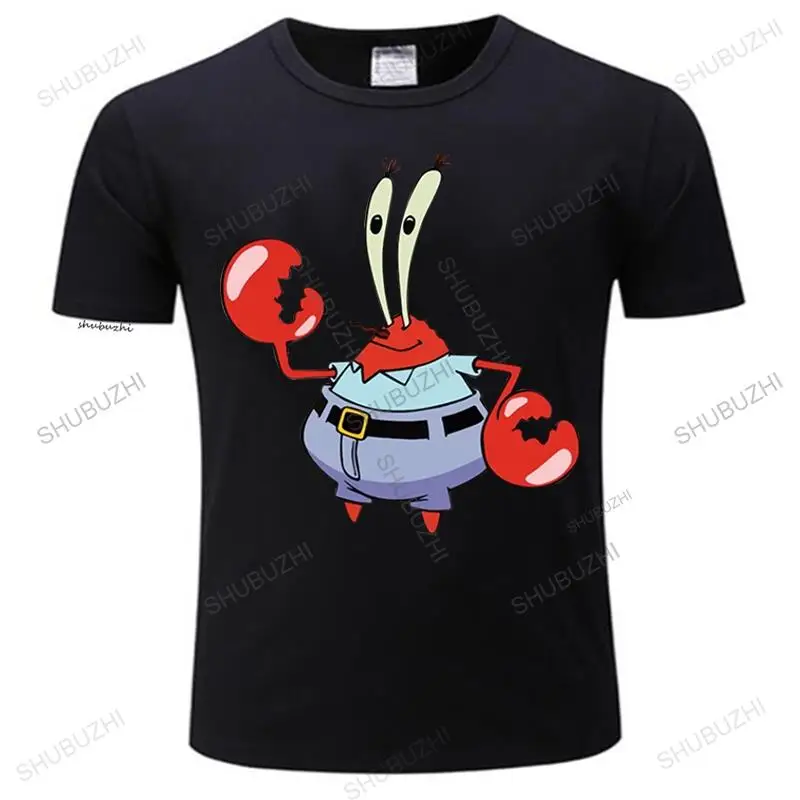 Новинка уличная одежда в стиле Харадзюку Mr Krabs Face Мужская футболка мультфильма