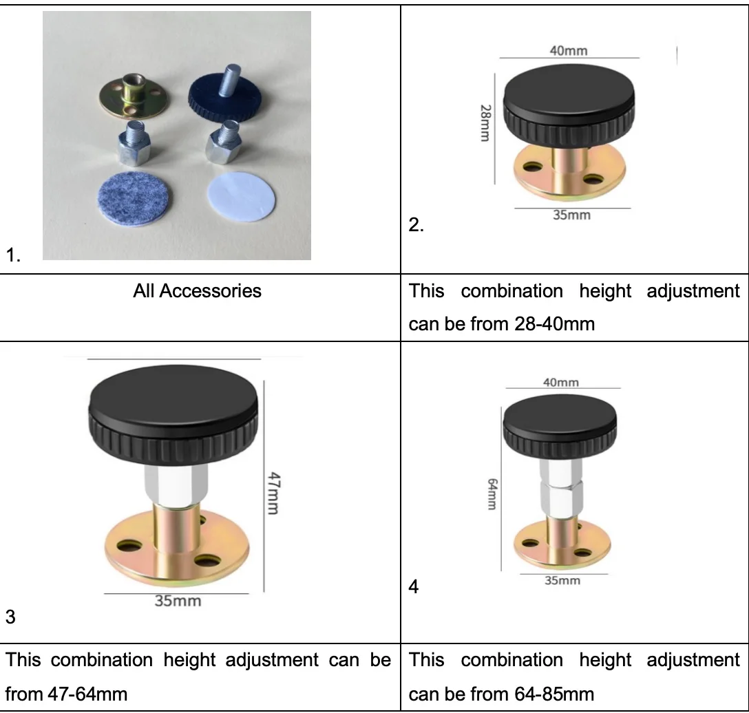 Стабилизатор для мебели BOCHENG Регулируемый стабилизатор защиты от встрясок