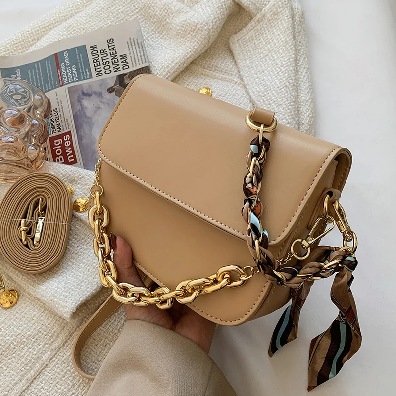 

Vintage Style Women's Bags 2022 Popular Bags Spring/summer New Messenger Bag Chain Bag Simple Fashion Square Bag Shoulder Bag