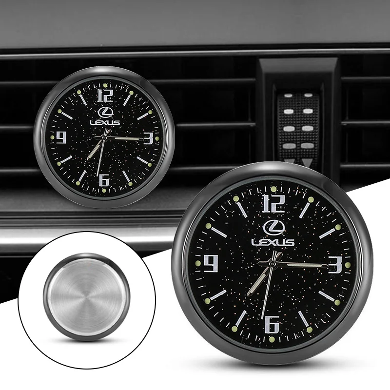 Фото Для Lexus ES RX IS RX330 IS250 ES300h RX350 UX CT Светящиеся автомобильные часы Автомобили Внутренние наклейки Механические часы Кварцевые часы №1