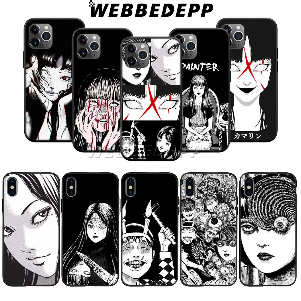 

Junji Ito Tomie Soft Silicone Case for iPhone 13 12 11 X XS XR Pro Max Mini 8 7 6 6s Plus 5s 5 SE