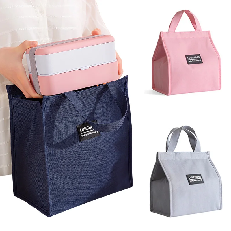 

Thermal Insulated Lunch Bags for Men Women Oxford cloth Bento Box Organizer Portable Lunch Bag Cooler Bag Tote Food Storage Bags