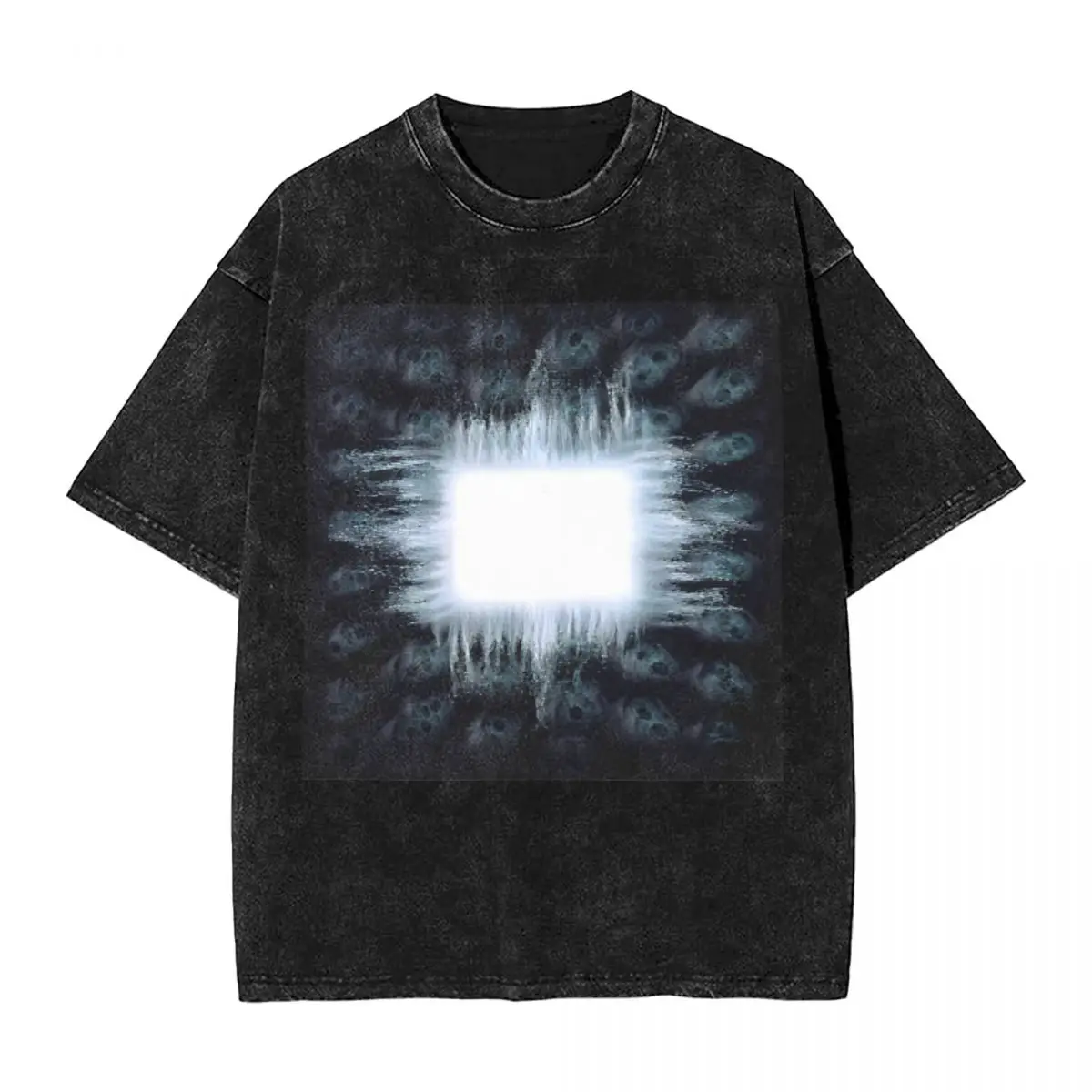 Промытые футболки Enima Tool Rack Band Футболка Harajuku Альтернативная металлическая