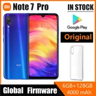 Оригинальный Смартфон Xiaomi Redmi Note 7 Pro 6 ГБ 128 Гб телефон Snapdragon 675 с камерой 48,0 МП сканер отпечатков пальцев Быстрая зарядка 4,0