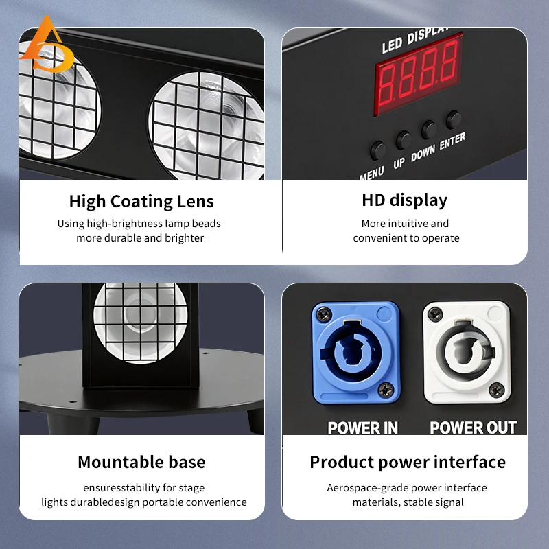 Фото Светодиодный пиксельный COB-прожектор 14x15W RGBW DMX для сцены, подходит для выступлений диджеев, свадеб и сценических представлений №2