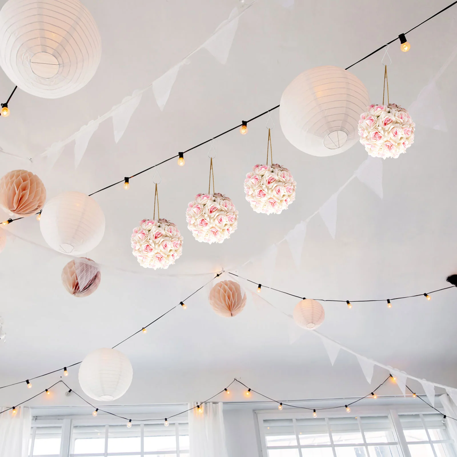 100 шт. потолочные декоративные металлические крючки подвесные прочные зажимы для