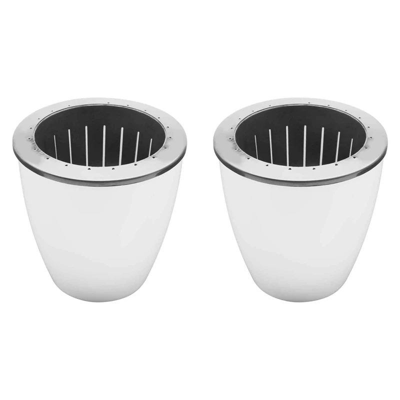 

12 Pack 5 Inch Self Watering Pots For Indoor Plants With Water Indicator,African Violet Pots For Plants,Self-Watering