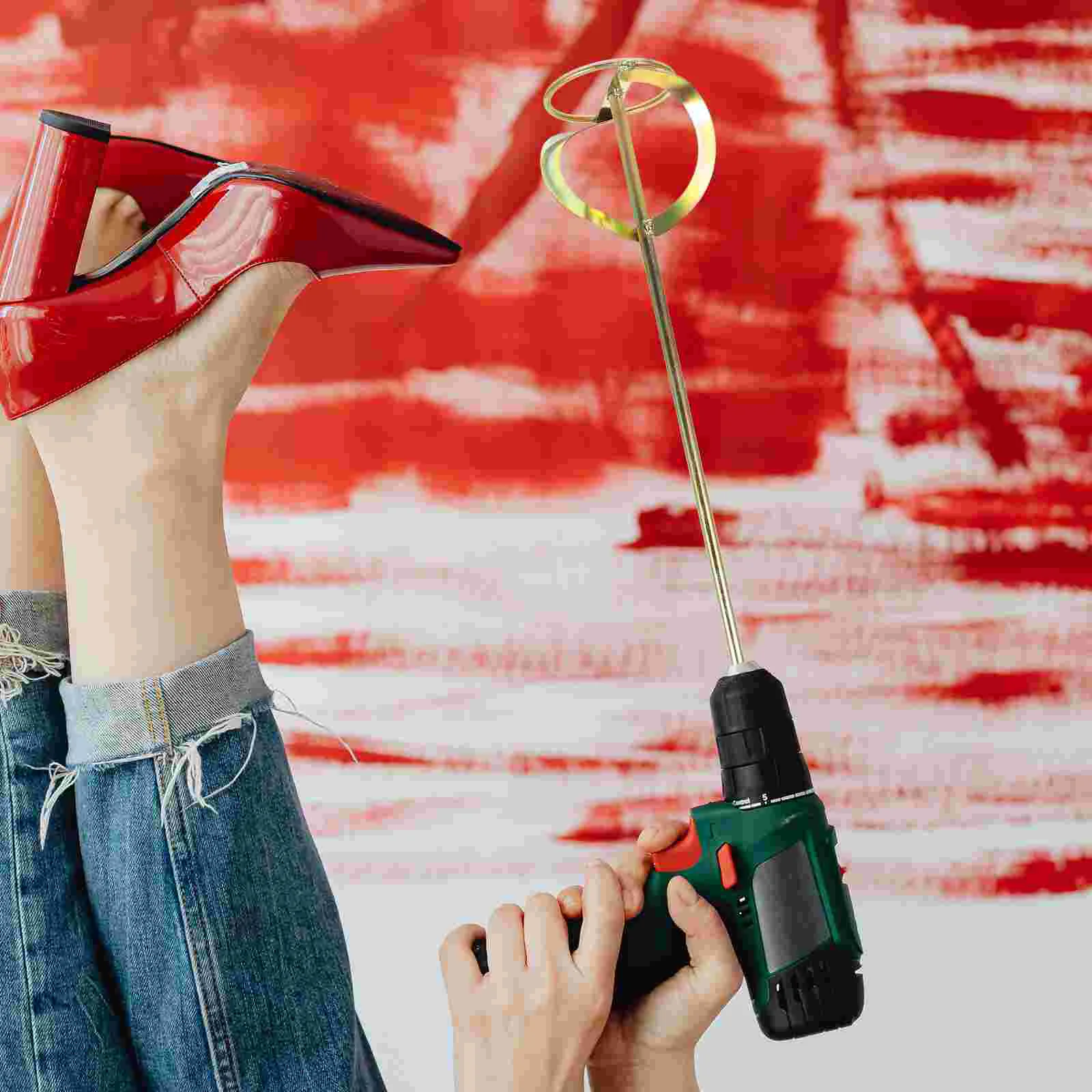 Электроинструменты Электрическая дрель Стержень для перемешивания грязевой