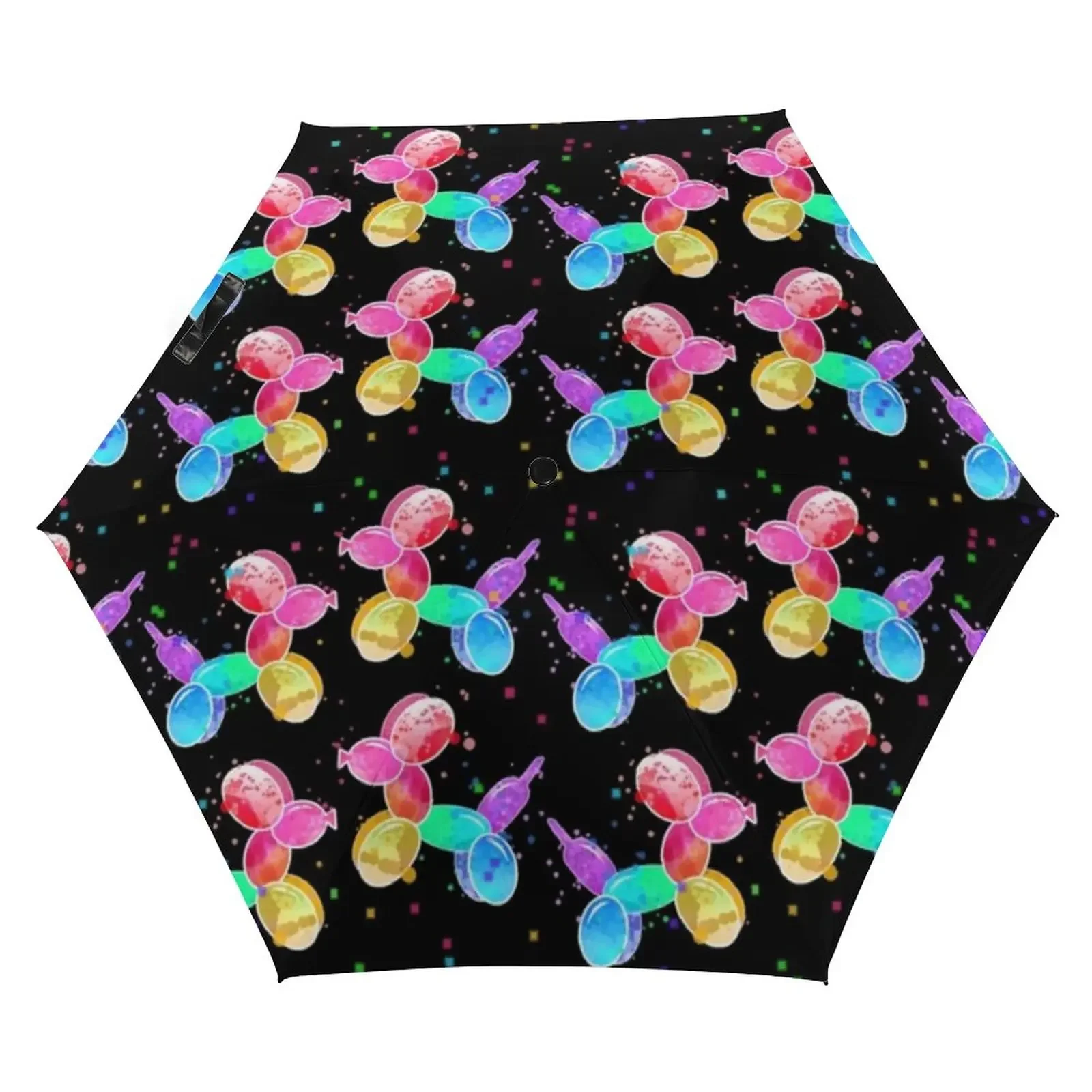 Balloon Dogs Print Pocket Umbrella