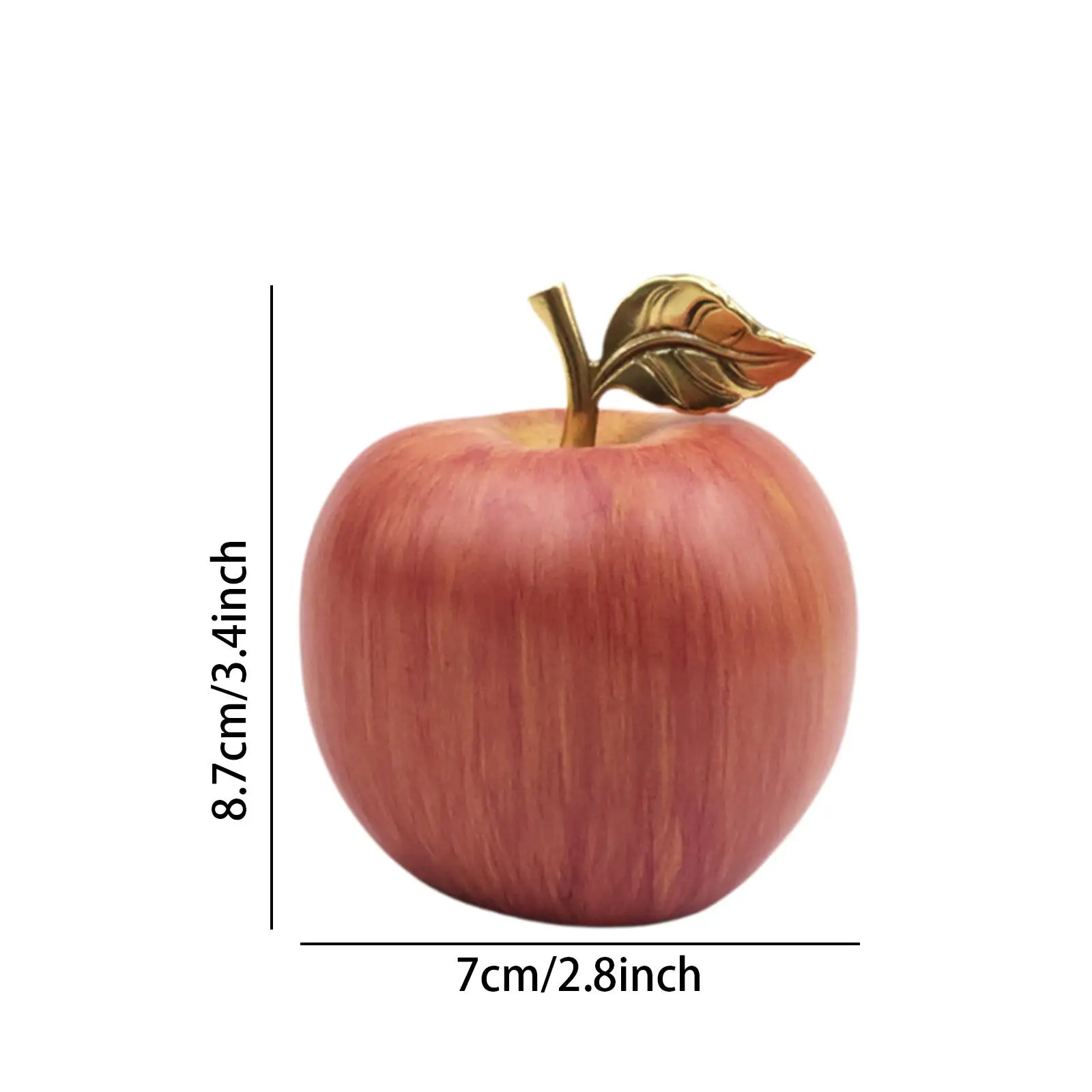 Статуя яблока искусственное Рождественское украшение простая декоративная