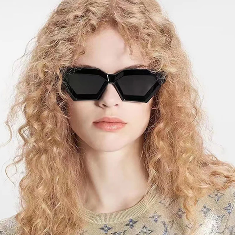 

Женские солнцезащитные очки в стиле панк, роскошные брендовые дизайнерские солнечные очки кошачий глаз в толстой оправе, с леопардовым принтом, темные очки для мужчин и женщин