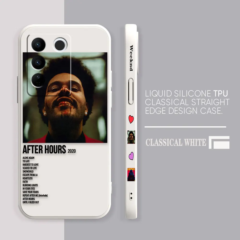 Case For VIVO S5 S6 S7 S9 S9E S10 S12 S15 S16 S16E V19 V20 V21 V23 V25 V27 PRO 5G Case Funda Shell The Weeknd Minimalist Poster