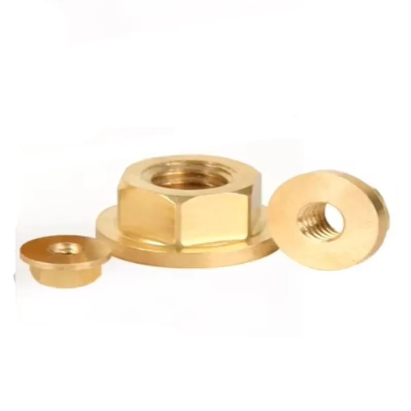 JARBLUE шестигранные зубчатые фланцевые гайки  M3 M4 M5 M6 M8 M10 M12 медная латунь 20-2 шт