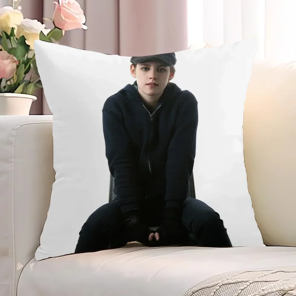 K-Kristen StewartS Квадратная Наволочка 45x45 См Короткая Плюшевая Декоративная Из