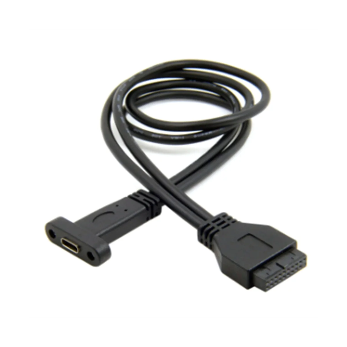 

Single Port USB 3.1 Type C USB-C Female to USB 3.0 Motherboard 19Pin Header Cable 50cm