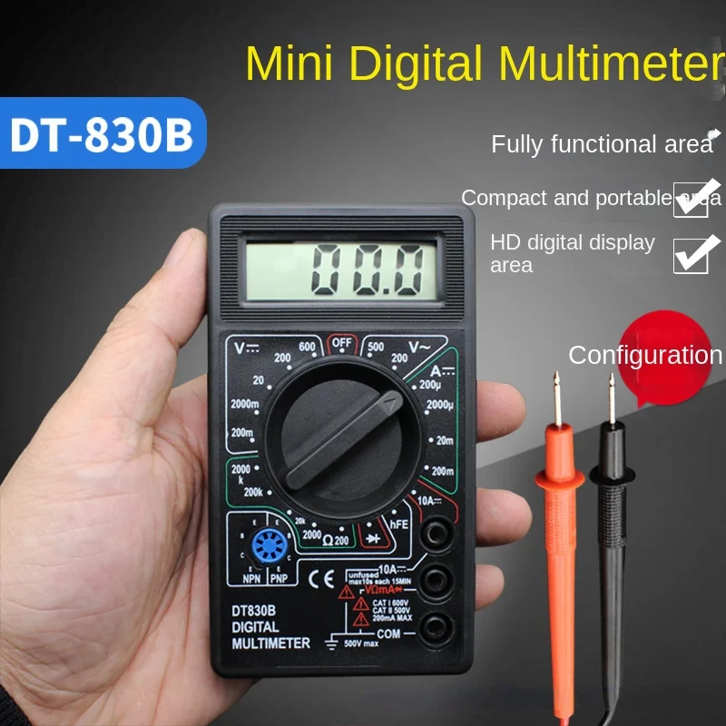 

Dt830b Digital Multi-Meter Mini Universal Handheld Multi-Meter Electrical Instrument multimeter digital