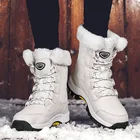 Женские ботильоны, теплые зимние ботинки, зимняя обувь для женщин, водонепроницаемые ботинки с подкладкой, зимние ботинки, женская обувь, зима 2019