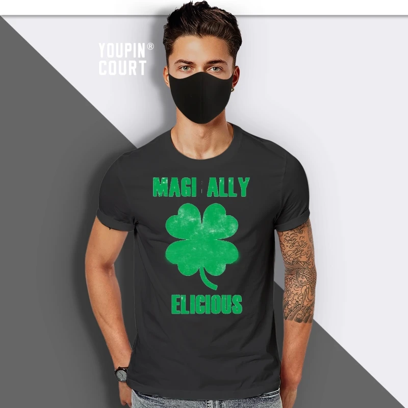 

St Patricks Day T shirt Magically Delicious Clover