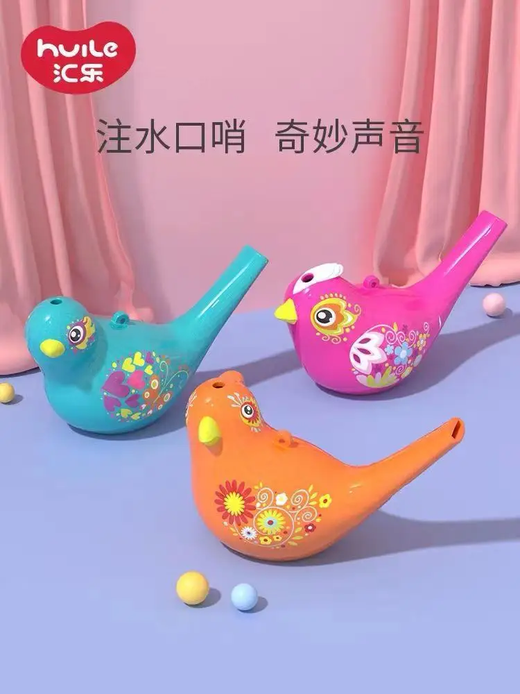

Whistle Plastic Multifuncti Painted Waterbird Music Whistle Playing Musical Instrument Toy Creative Bathroom Sensory Toy