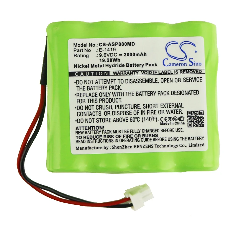 

Cameron Sino 2000mAh Battery For Ampall SP-8800 Syringe Pump E-1419