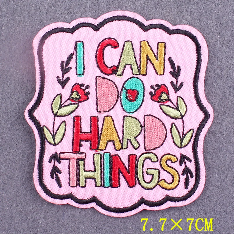 Вышитая нашивка с надписью патчи помощью утюга для одежды наклейки нашивки