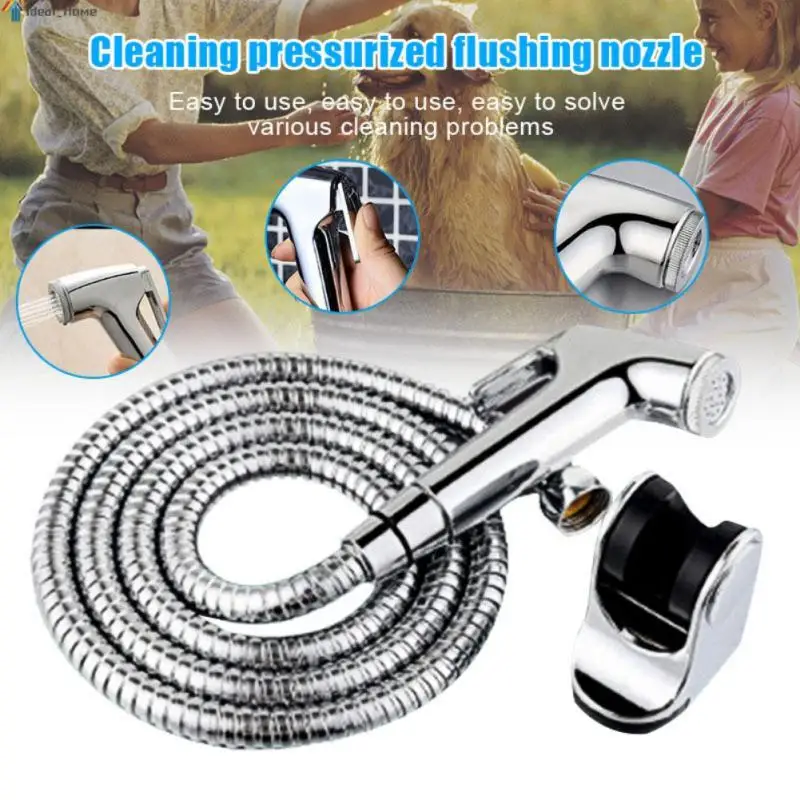 

Handheld Portable Diaper Bidet Toilet Sprayer Bathroom Toilet Bidet Shower Head Nozzle With Telephone Shower Hose Bathroom Parts
