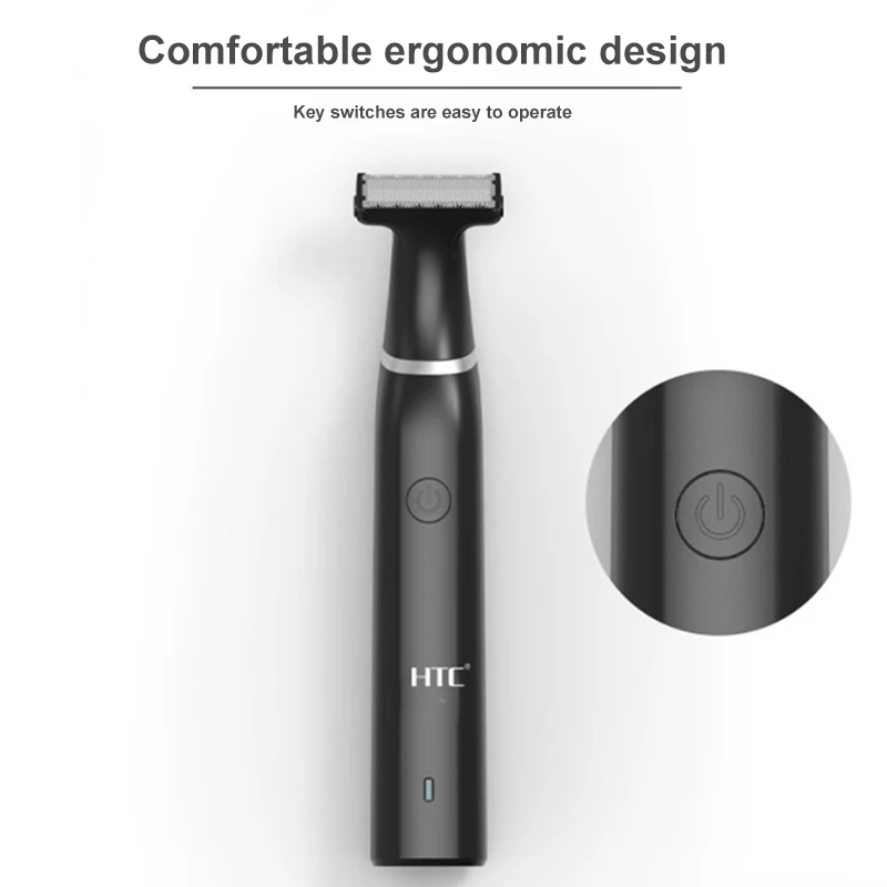 2022 HTC электрический триммер для бритья бороды электрическая бритва мужчин набор
