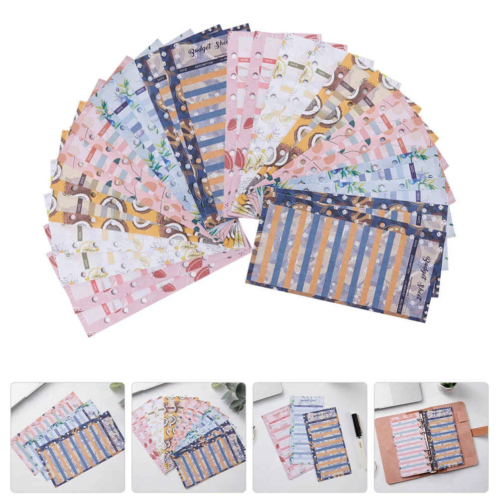

Sheets Budgetexpense A6Holesbinder Planner Cash Envelopes Bill Organizer